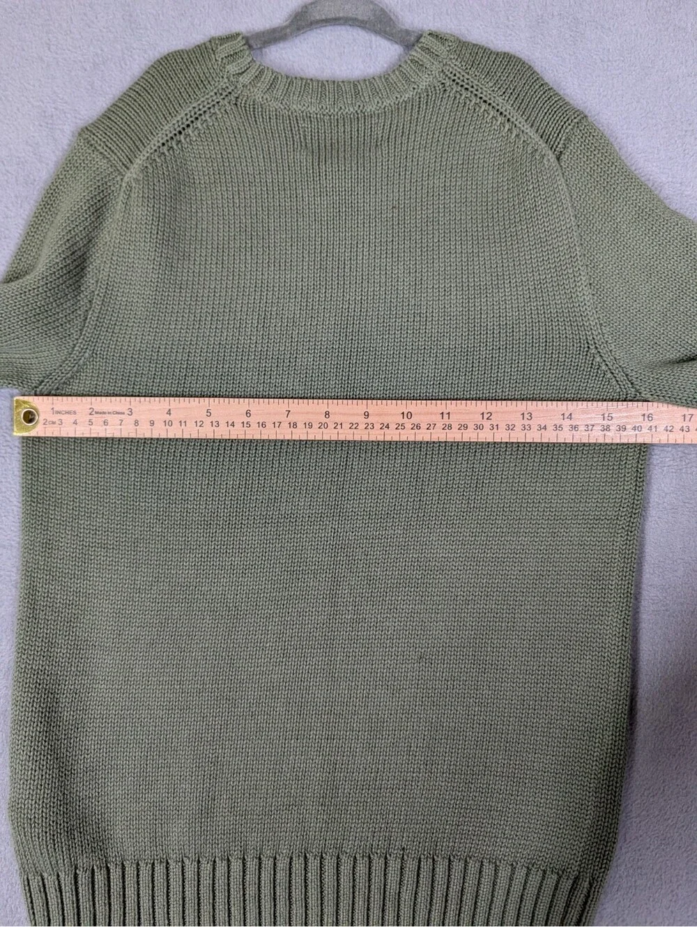 Polo Ralph Lauren Boys M 10-12 Olive Green Cotton Crewneck Sweater Pony Logo NWT